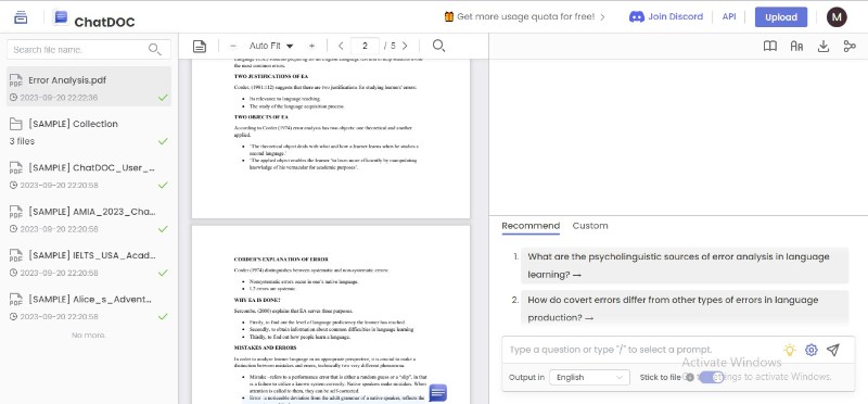 chatdoc ai chat pdf