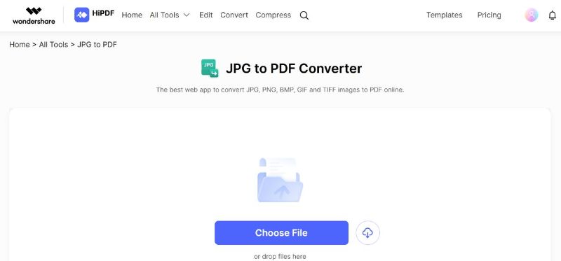 upload file in pdf creator online free