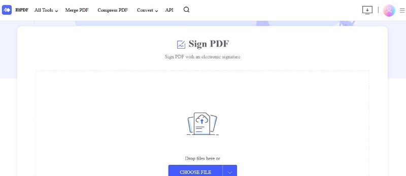 select pdf to sign