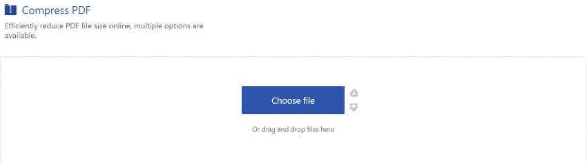 compress pdf tool of cleverpdf