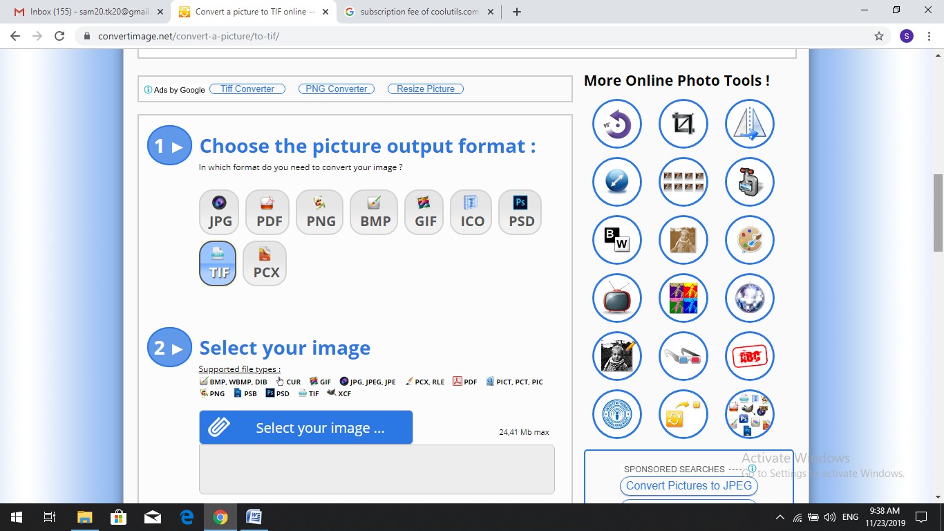 convertimage jpg to tiff converter