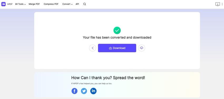 download converted gif to pdf