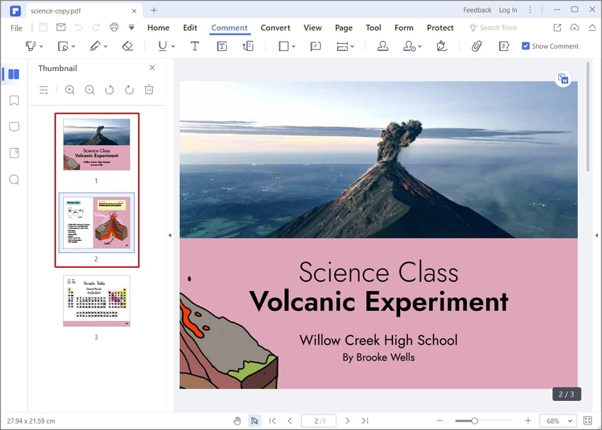 rearrange pdf pages in pdfelement