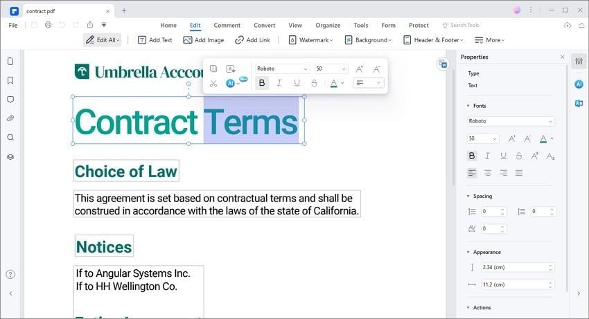 opening pdf file in pdfelement