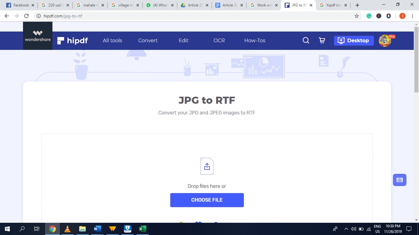 hipdf jpg to rtf converter