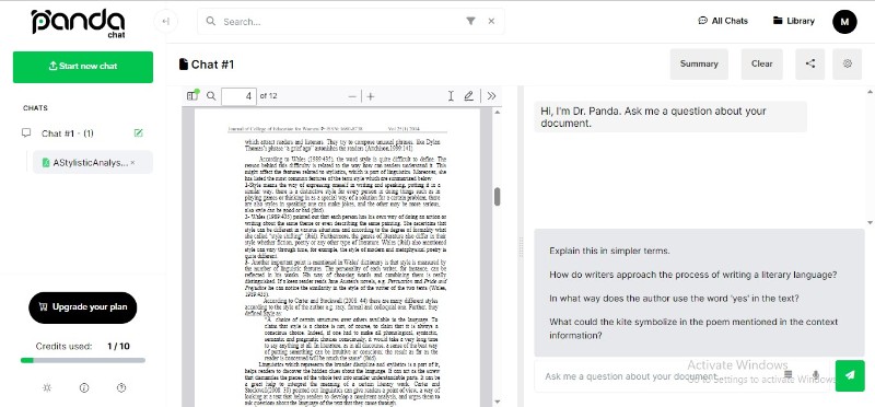 pandachat ai chat with pdf