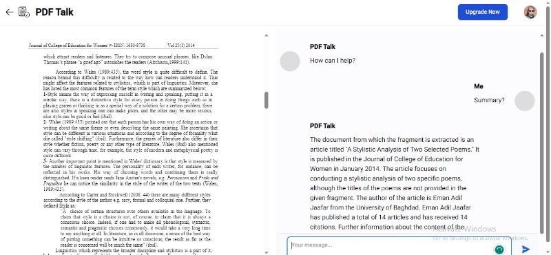 pdf talk ai chat