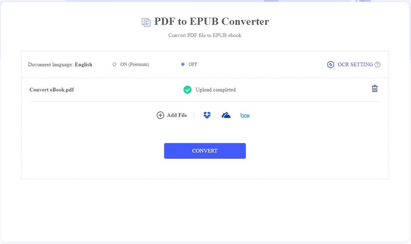 convert pdf to epub online