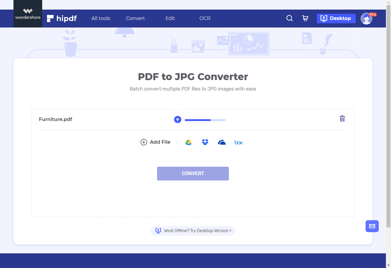 upload pdf file