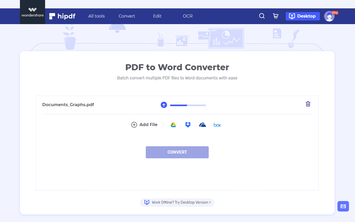 Upload pdf process