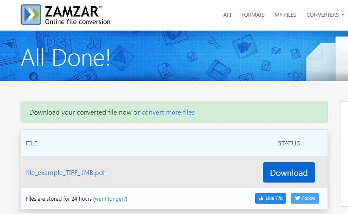 online tiff to pdf converter