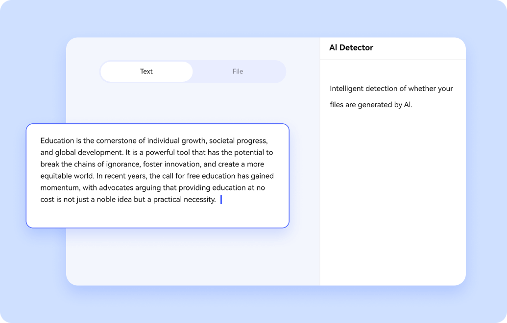 detect ai content from text